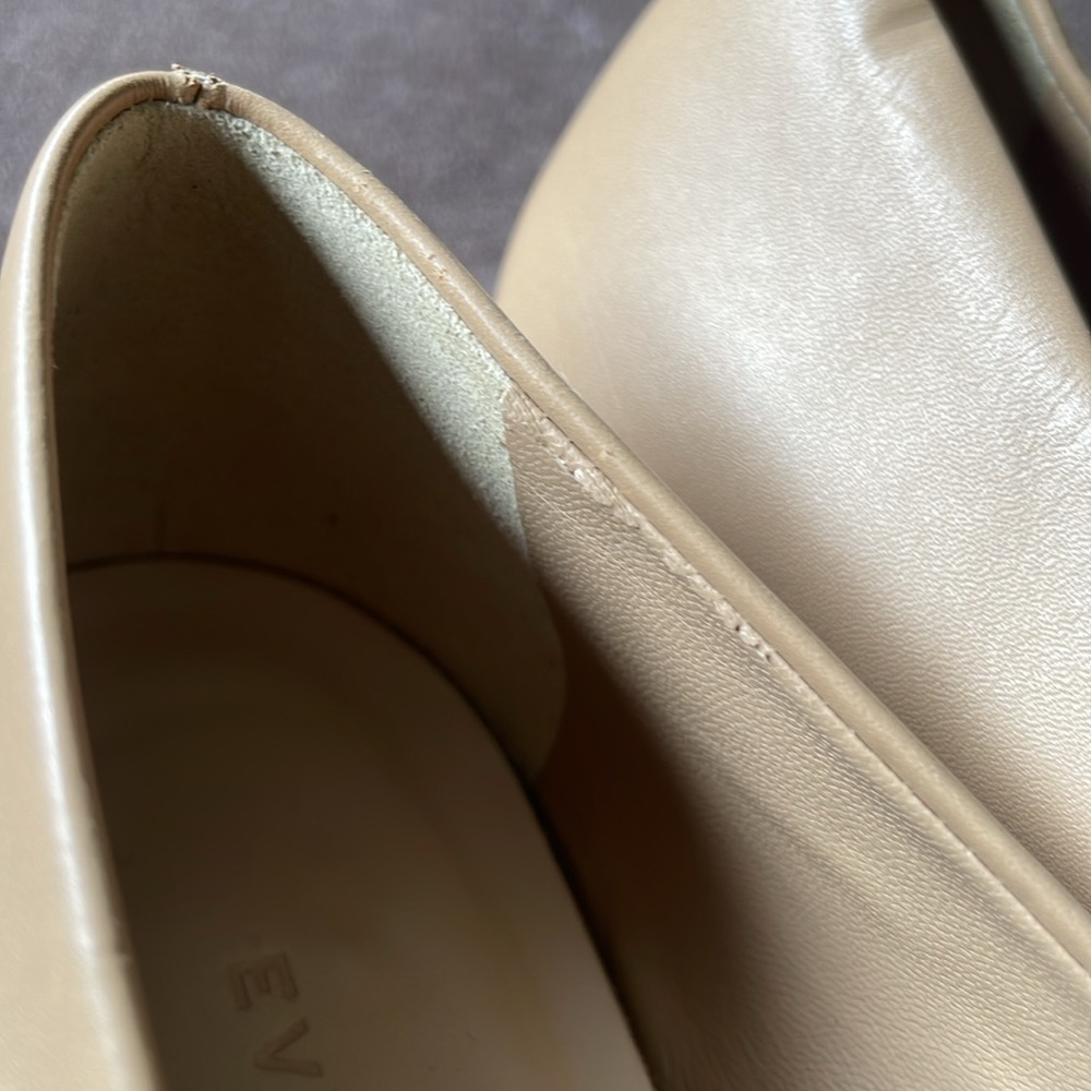Everlane Womens The 90’s Flat Square Toe Ballet Beige Tan 7.5 - Picture 7 of 12